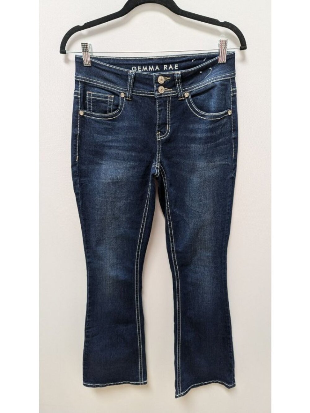 Gemma Rae Dark Wash Embellished Bootcut Jeans